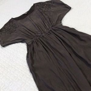 EXPRESS Gray POCKET Dress XS Rhinestones